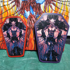 1 original 2 prints horror pinup girl art zombie girl meat dress hooks tattoo