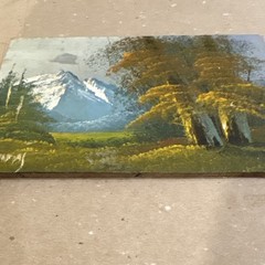 Original hand signed Oil Painting on Canvas 5 x 7 inch mounted on board