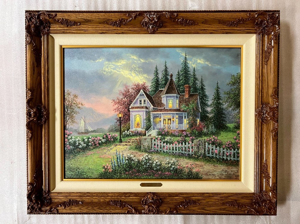 DENNIS P. LEWAN – VICTORIAN RETREAT 18″ X 24″ HE GICLEE CANVAS w/COA