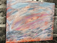 20 X 16 Oil On Canvas OOAK “Heaven And Hell” Artist Thomas Levi