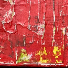 Original Mixed Media Modern Art Collage Painting on Canvas 11×14 „Passion“