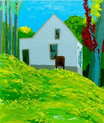 Edward Avedisian (NY,MA,1936-2007) oil painting 151153