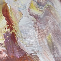Abstract Waltz, 9×12”, Acrylic/Canvas, Handmade,Signed, COA