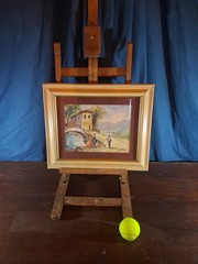 Watercolor Landscape Painting on Signed Paper