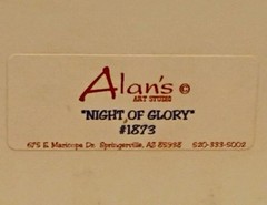 Vintage Southwestern Desert Art Prints Pair Full Moon Magic & Night of Glory