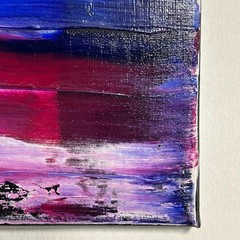 Original Abstract Painting 12 X 12 Canvas Acrylic Signed Titled Come Together