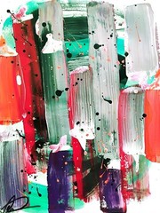 Original art 14 X 11 Mixed Media Colorful Modern Art Acrylic Painting