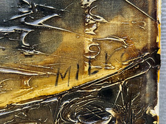 MILKO BAMBIC SIGNED OIL PAINTING ITALIAN STILL LIFE ORIGINAL 3D STILL LIFE 24 36