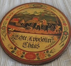 Wood Round Wall Decor Hand Painted Country Barn FOLK ART ROUND 11 +11