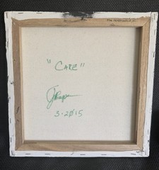 Original Impressionist Oil Painting „Care“ by J Burgess 12″ Sheep Lamb Farmhouse