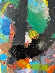 Danish Artist Rolf Gjedsted Abstract Composition Modern Art 32×23.5cm