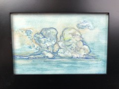 Watercolor Art “Arizona Sky” Original Michael Nguyen Cold Press 4×6 Clouds Skies
