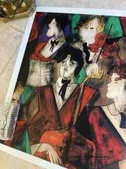 Linda Le Kinff 2002 Grand Orchestra Signed Seriolithograph Cert. Authenticity