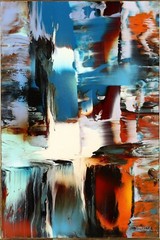 Leonardo Nierman original painting acrylic on masonite „Summer Reflections“