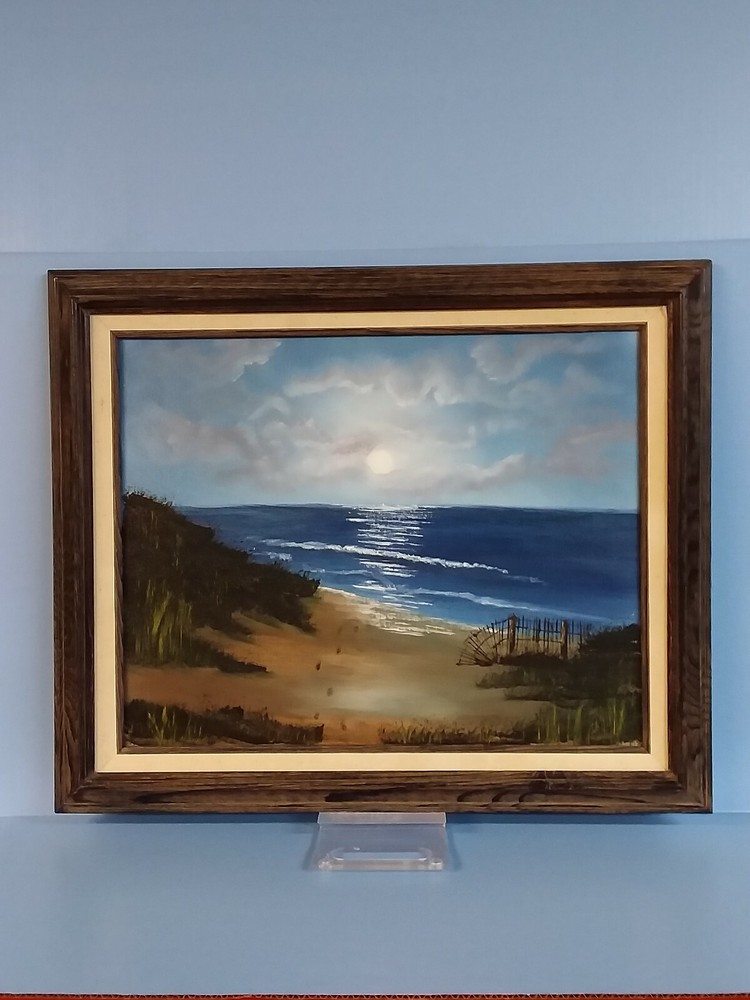 SeaScape Sandy Footprints through Sea Oats