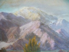 ROSE CANFIELD, PALM SPRINGS CALIFORNIA CA PLEIN AIR DESERT VINTAGE OIL PAINTING