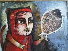 Carlos Cesar cuban Mix On Cardboard Beautifull Art 60×80 Cm T:“Atraccion“