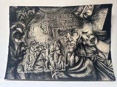 Surrealist Painting Russian Expressionism Abstract Modernism Sopp Drawing USSR