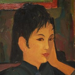 Isa Leoni Framed Oil Painting Portrait of a Woman Mid 20th c. 11″x15″