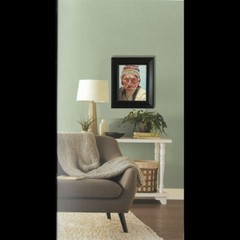 Portrait oil painting on canvas framed 16 x 19 inches