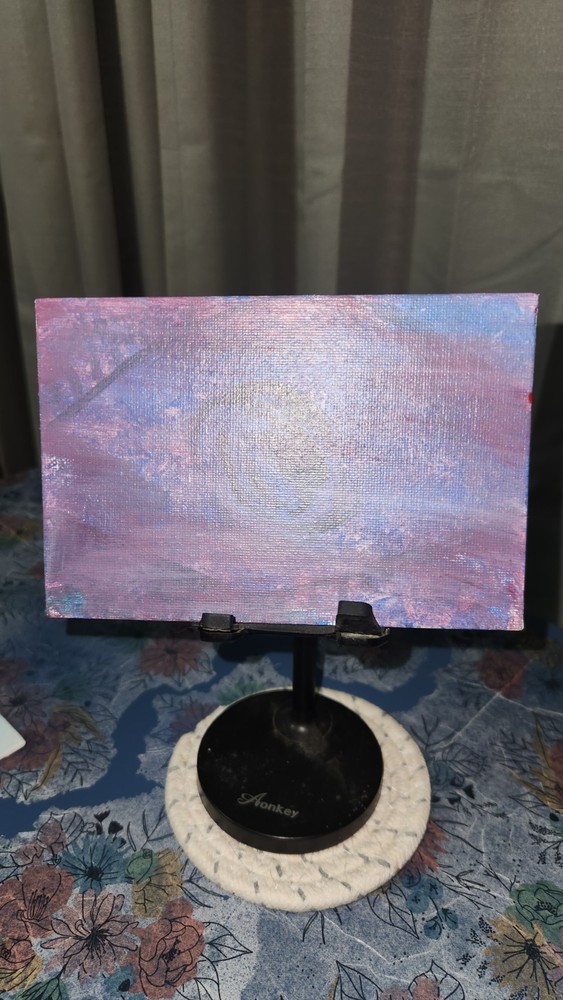 AEOC Acrylic MINATURE PAINTING 2.5 in x 3.5 in on canvas