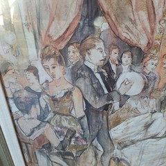 Handcrafted Ballroom Scene Le Roi Malgré Lui’ by Jeromi Cohen Gilded Frame Wall
