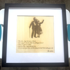 Framed Laser Etched Art