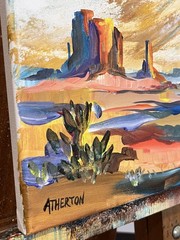 11×14 Original Monument Valley Acrylic Painting on Canvas | Signed Southwest Art