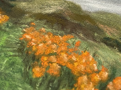 ACEO Original California Poppies Landscape Soft Pastel ATC Heidi Herrera