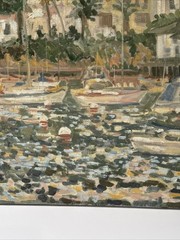 Impressionist Painting Impressionism Beach Coast Nautical Bowen Island Harbor