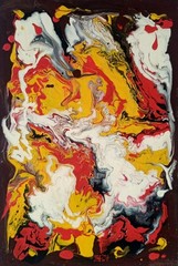 Abstract Impasto Painting Original Art Impression Oil Painting 12x 8 in