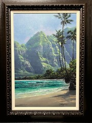 Original Acrylic Painting „Another Day in Paradise“ – Hand Signed Rodel Gonzalez