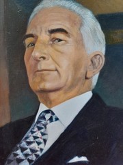 C-1944. Unbranded. Oil On Canvas. Male Portrait. Late 20th Century