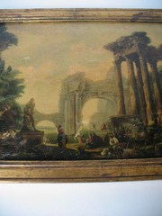 Pannini Roman Ruins Parma Italy Industry Promotion Give A Way Fake Oil Painting