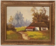 HOLLAND – COUNTRY LANDSCAPE, DUTCH Signed Bercman? 18X22
