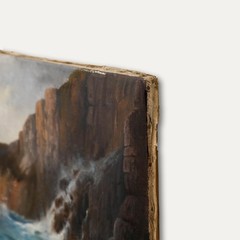 K. A. Bauer – Early 20th Century Oil, Stormy Sea