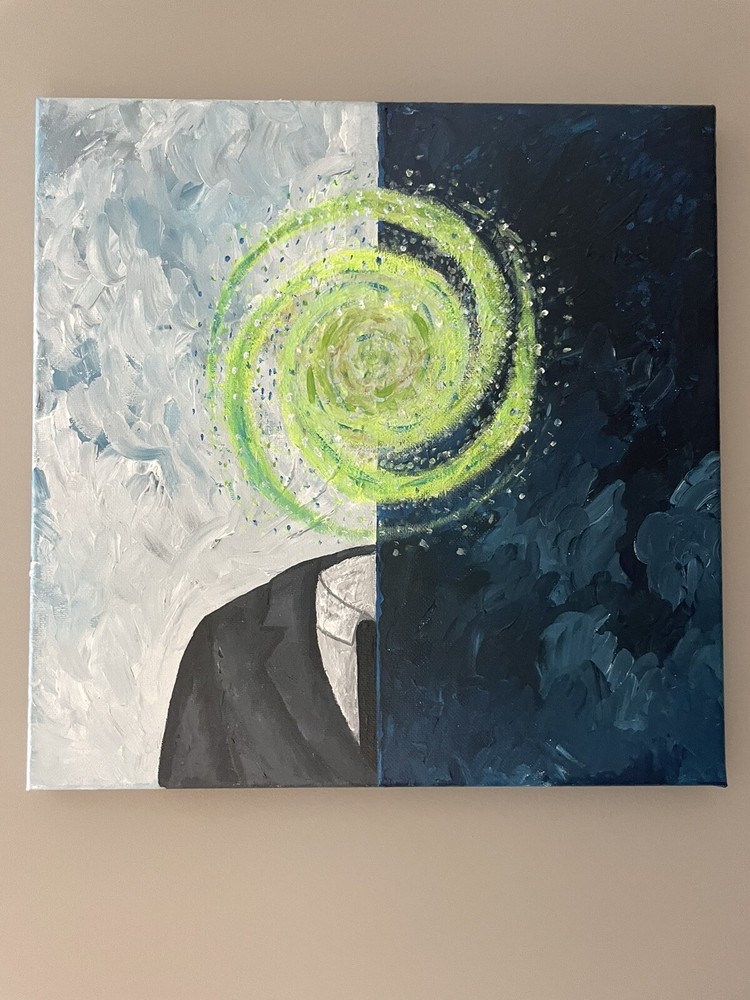 Ana Tinsky’s Acrylic On Canvas Handmade Painting Original INFINITY 12“x12“