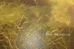OIL PAINTING SIGNED KARL NEUMANN RUSTIC FARMS