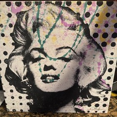 MARILYN MONROE – SILKSCREEN & ACRYLIC BY GAIL RODGERS SIGNED – ONE OF A KIND