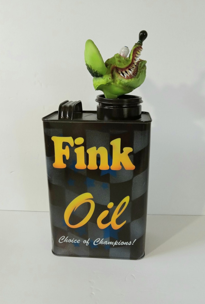 Hand-Painted Rat Fink Oil Can – Licensed by Roth Estate One of a Kind!