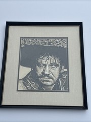 ANTIQUE PAINTING PORTRAIT MEXICAN MAN MEN SIGNED MONTY ORR ILLUSTRATION VINTAGE