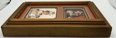 Storyteller Dolls by Laverne Elliot art and pottery 14.5” X 8.5” X 2” shadowbox