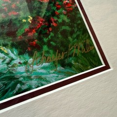 Framed Art Serigraph. Signed. Schaefer And Miles “Into the Light” Framed 26×20