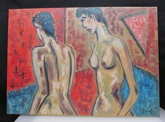 No. 1 female nude woman oil painting Patrick Wendling Lörrach