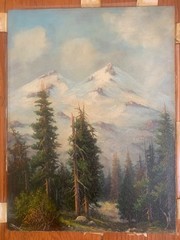 C1912 Painting Leroy Dayton Updyke Washington Artist Mt Baker American Art