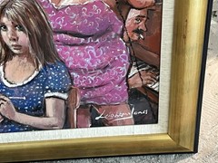 Barry Leighton-Jones Original Oil Painting “What Have I Done Now” -31×27” Framed