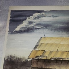 Original Water Color By Don Kergarise Barn Fulton Co Indiana Painting On Paper