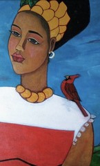 ORIGINAL 20×16 African American abstract portrait Painting Canvas Art, 2020
