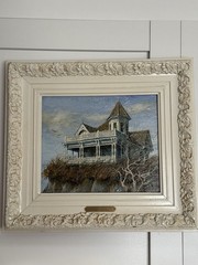 Carol Sadowski Oil Painting Cape May, New Jersey Coastal Cliff Victorian House