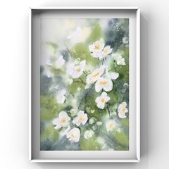 Original brand new watercolor „Jasmine” $55 Home decor art gift